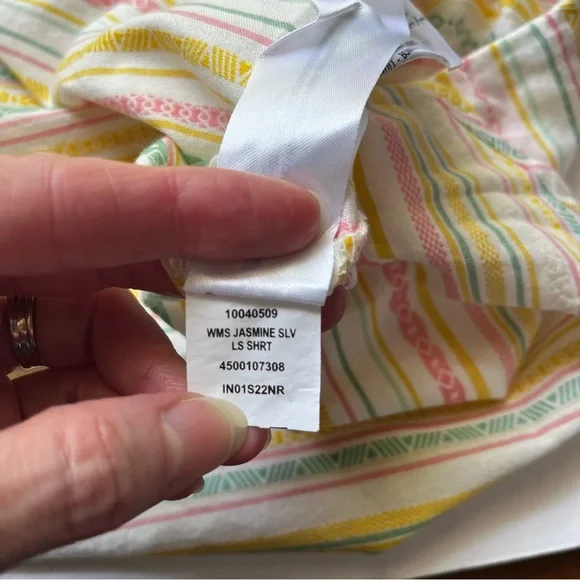 ARIAT Multicolor Striped Sleeveless Button-Down Shirt Size XL - Picture 11 of 12